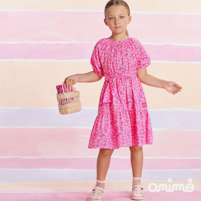 N1597 - VESTIDO ROSA ANIMÊ