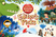 Children’s Bookshelf Editor’s Picks banner featuring colorful illustrations inspired by featured children’s books, including a dinosaur, a child walking a dog, ducks by a dock, a child and wolf in the snow, and whimsical woodland characters.