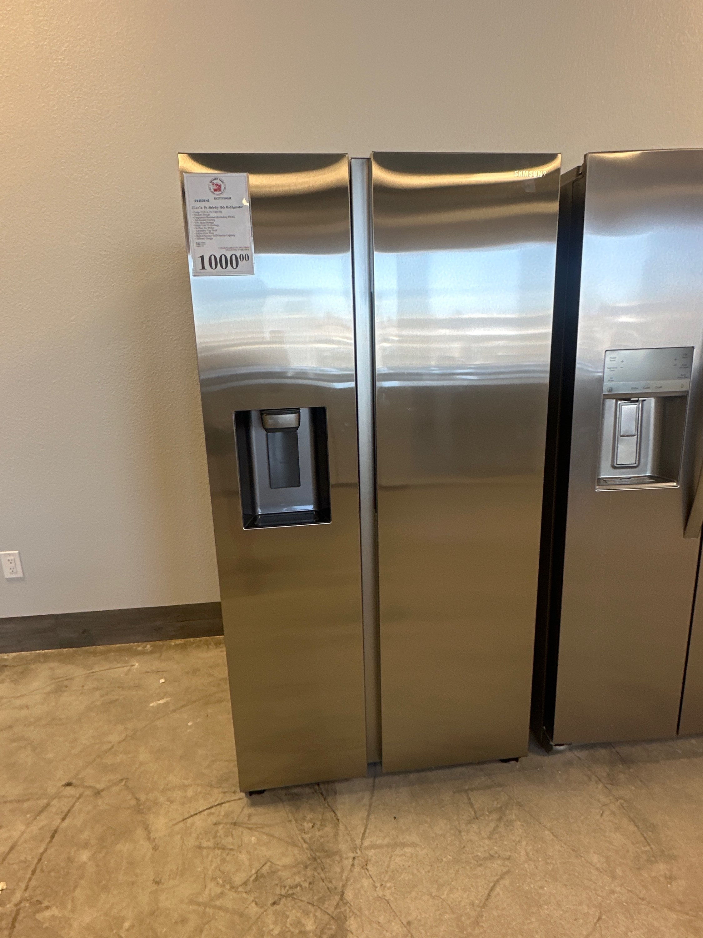 Samsung Side by Side Refrigerator  RS27T5200SR