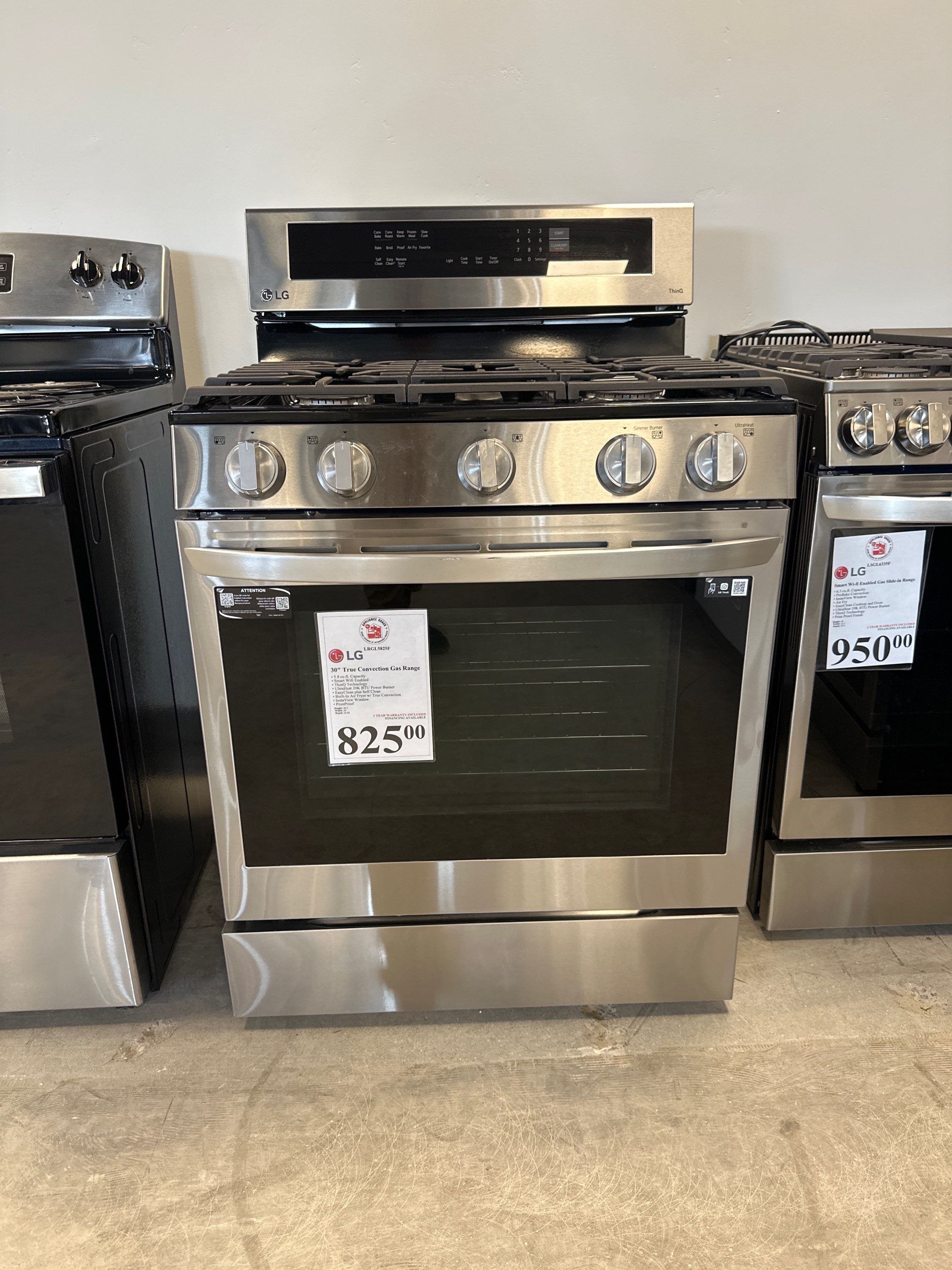 LG True Convection Gas Range  LRGL5825F