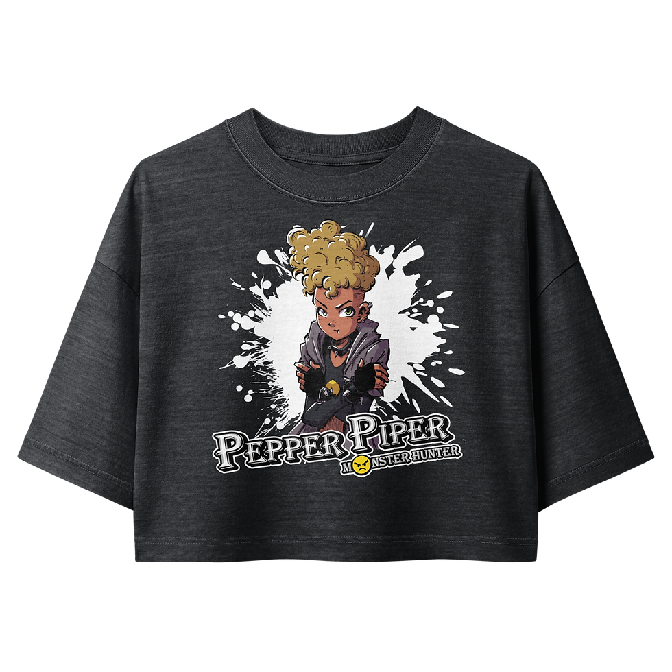 Thumbnail: Pepper Piper Dye Cropped Tee V4