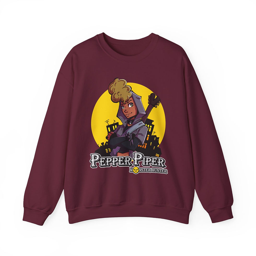 Thumbnail: Pepper Piper "City Savor" Heavy Blend™ Crewneck Sweatshirt