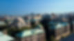 Aerial view of the Morningside Heights campus, Columbia University, with a clear blue sky in the background.