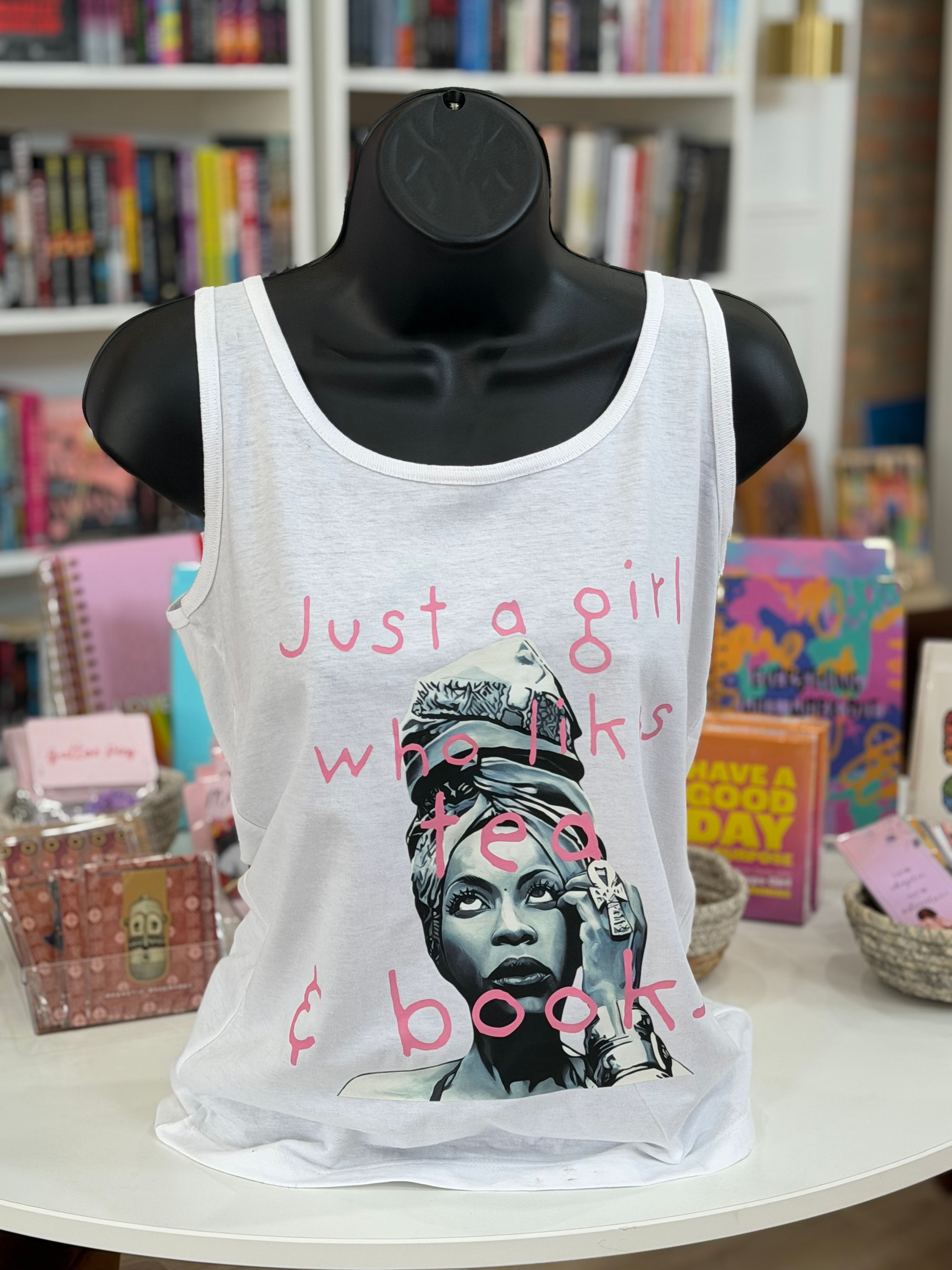 Just A Girl Who Likes Tea & Books Tank Top