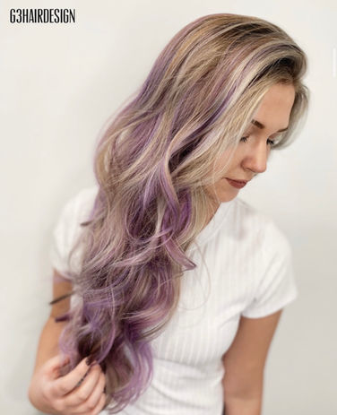 Long hair extensions result at luxury hair studio in Lake Orion, MI