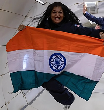 "Dr. Srimathy Kesan made history as the first woman from India to experience weightlessnes