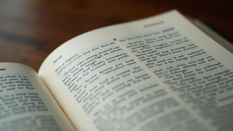 Close-up view of an open motivational book with highlighted text