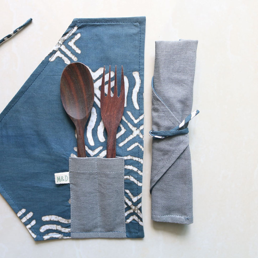 Cutlery Pouch - Green is the New Black