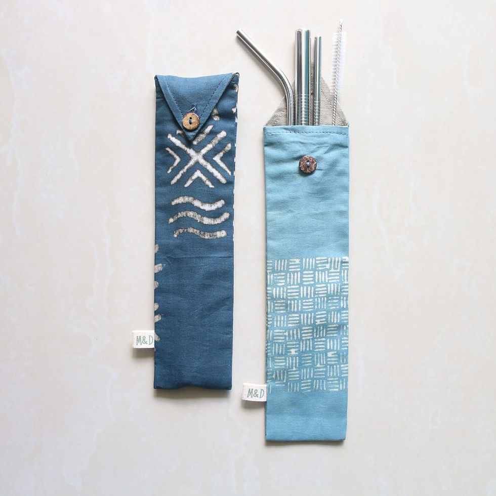 Straw Pouch - Green is the New Black