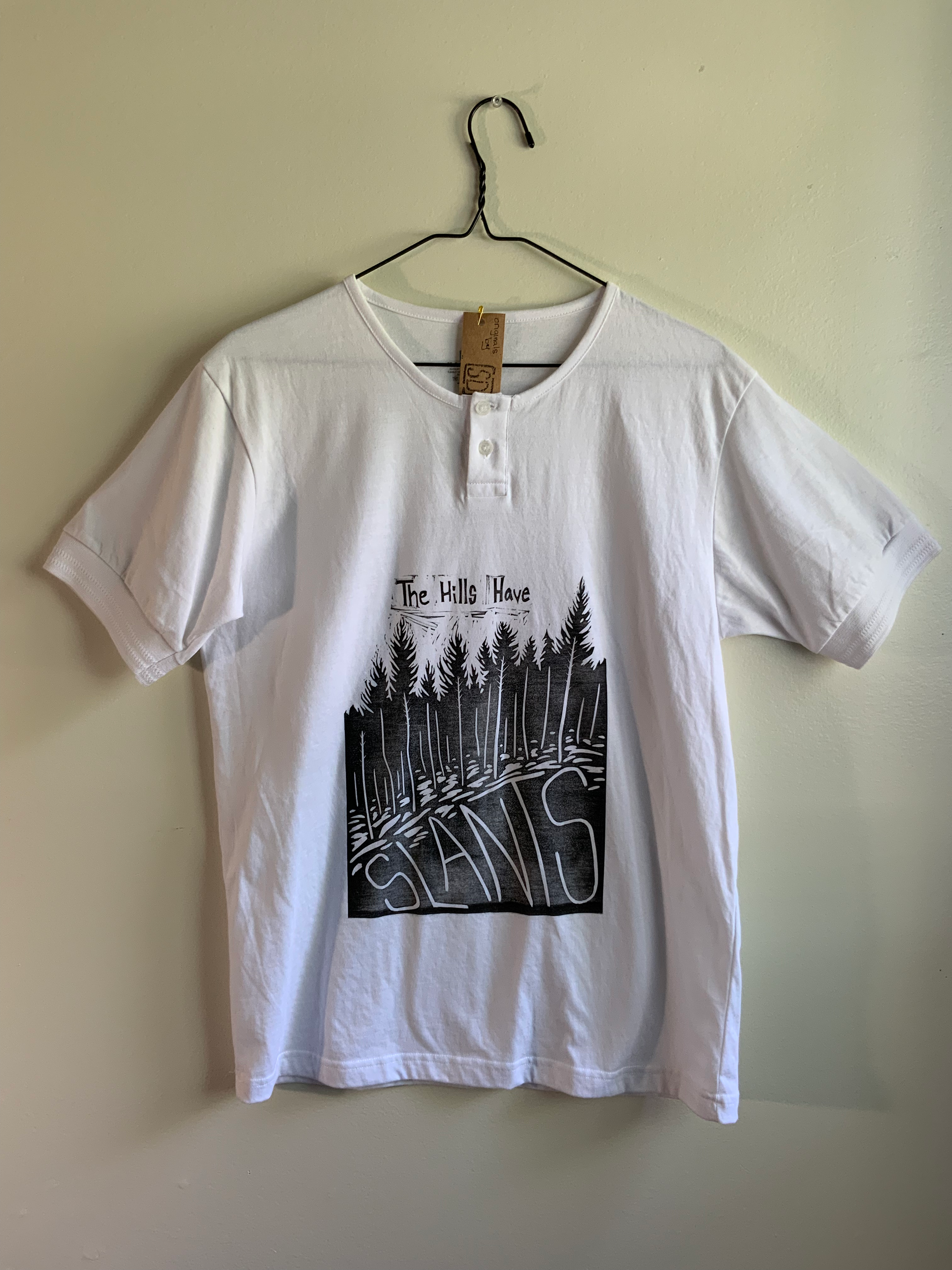 The Hills Have Slants - White M Tshirt