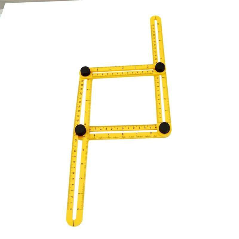 Thumbnail: Plastic Flexible Four Section Multifunction Folding Ruler