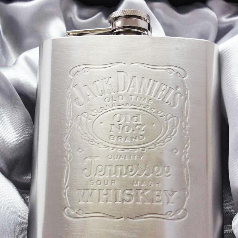 Thumbnail: Jack Daniels Portable 7oz Stainless Steel Hip Flask