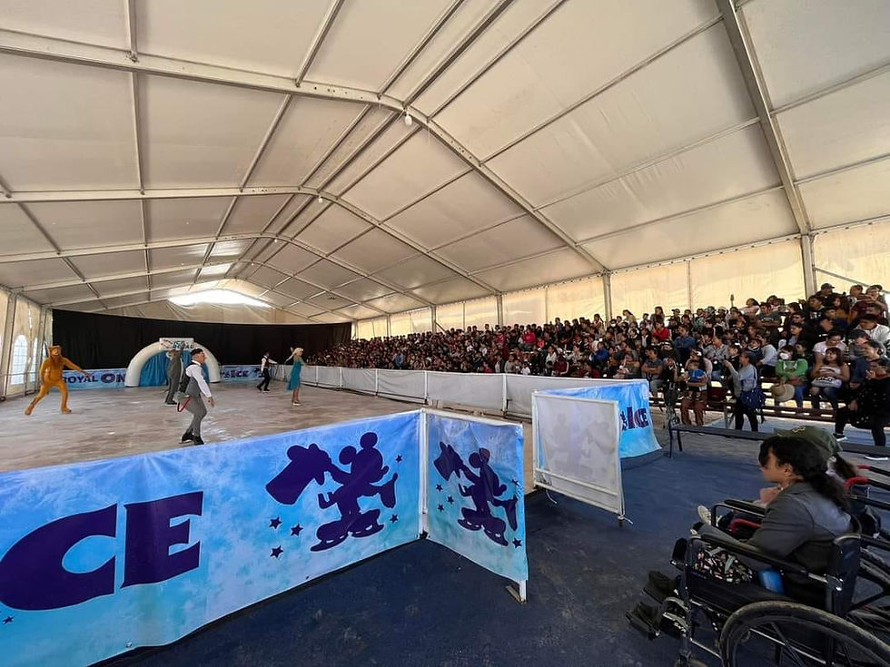 Pista de hielo un caso de éxito en feria de San Felipe, Gto.