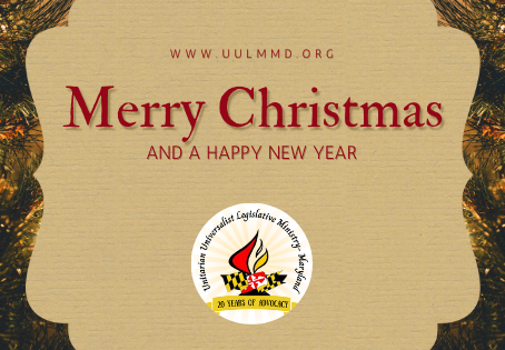 Merry Christmas and Happy Holidays from UULM-MD!