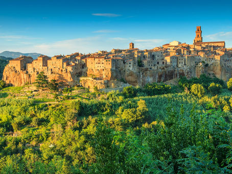 Det dramatiske landskapet i Pitigliano – Toscana