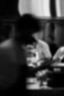chef preparing dish black and white