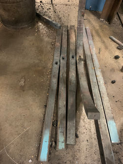 Bench legs take shape