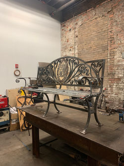 fully assembled bench