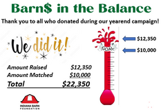 Barns in the Balance Campaign Tops $12,000!