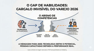 O "Gap de Habilidades": O Gargalo Invisível do Varejo 2026