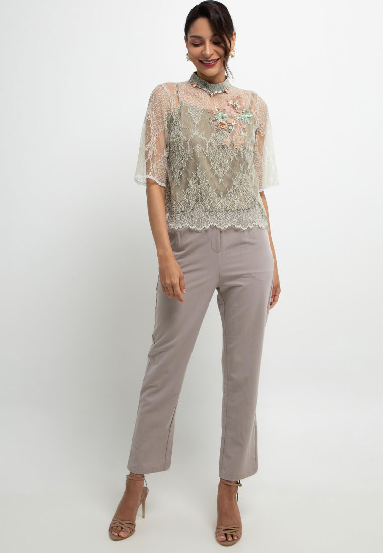 Thumbnail: Clarissa top. Green.