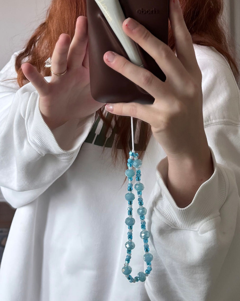 Thumbnail: Ocean Mist Beaded Phone Chain