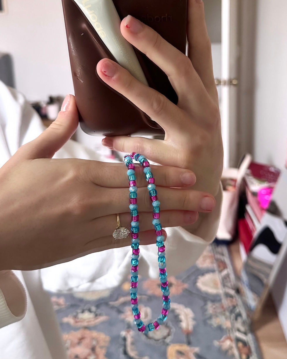 Thumbnail: Electric Bloom Beaded Phone Chain