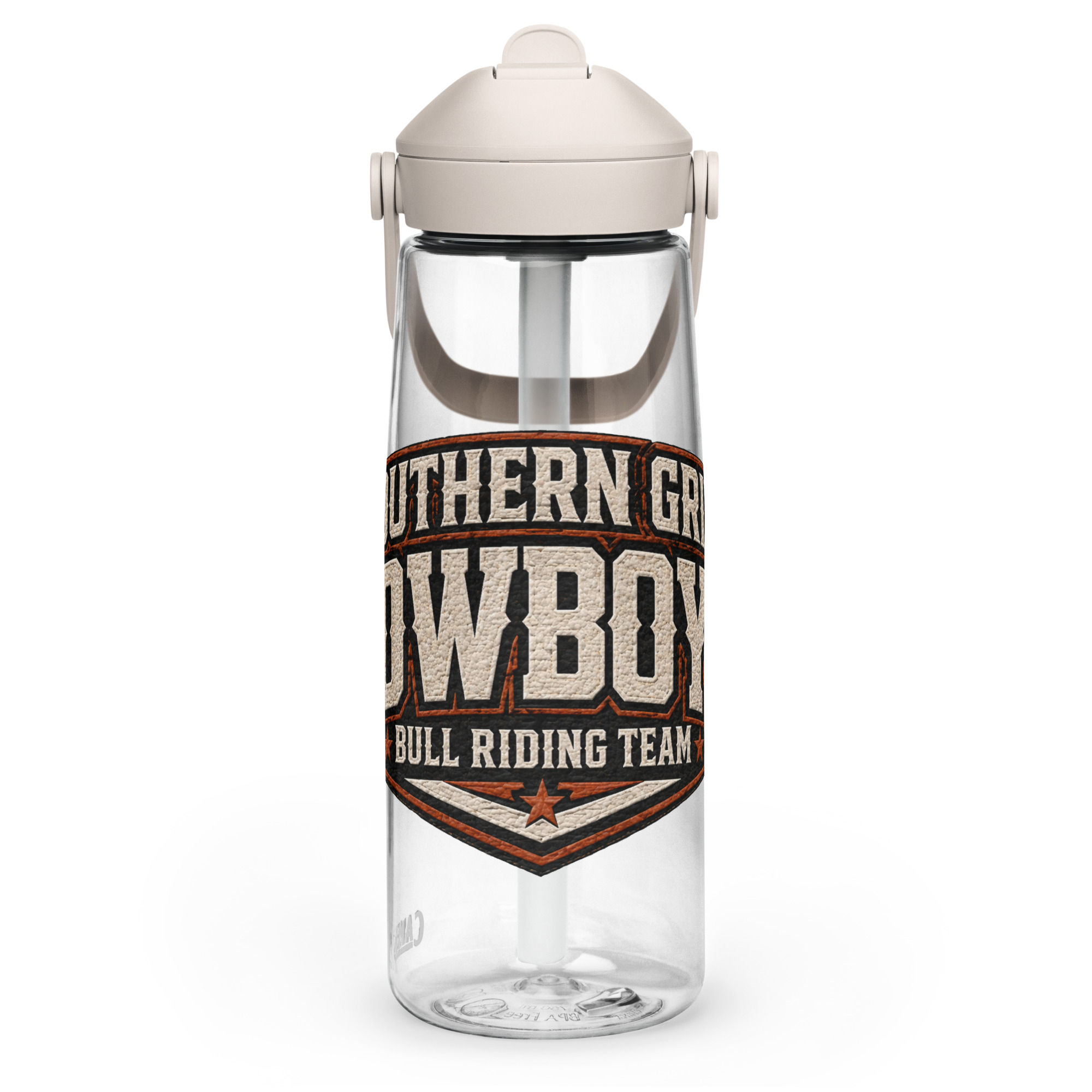 Next Gen PBR Flip Straw Water Bottle - SOUTHERN GRIT COWBOYS