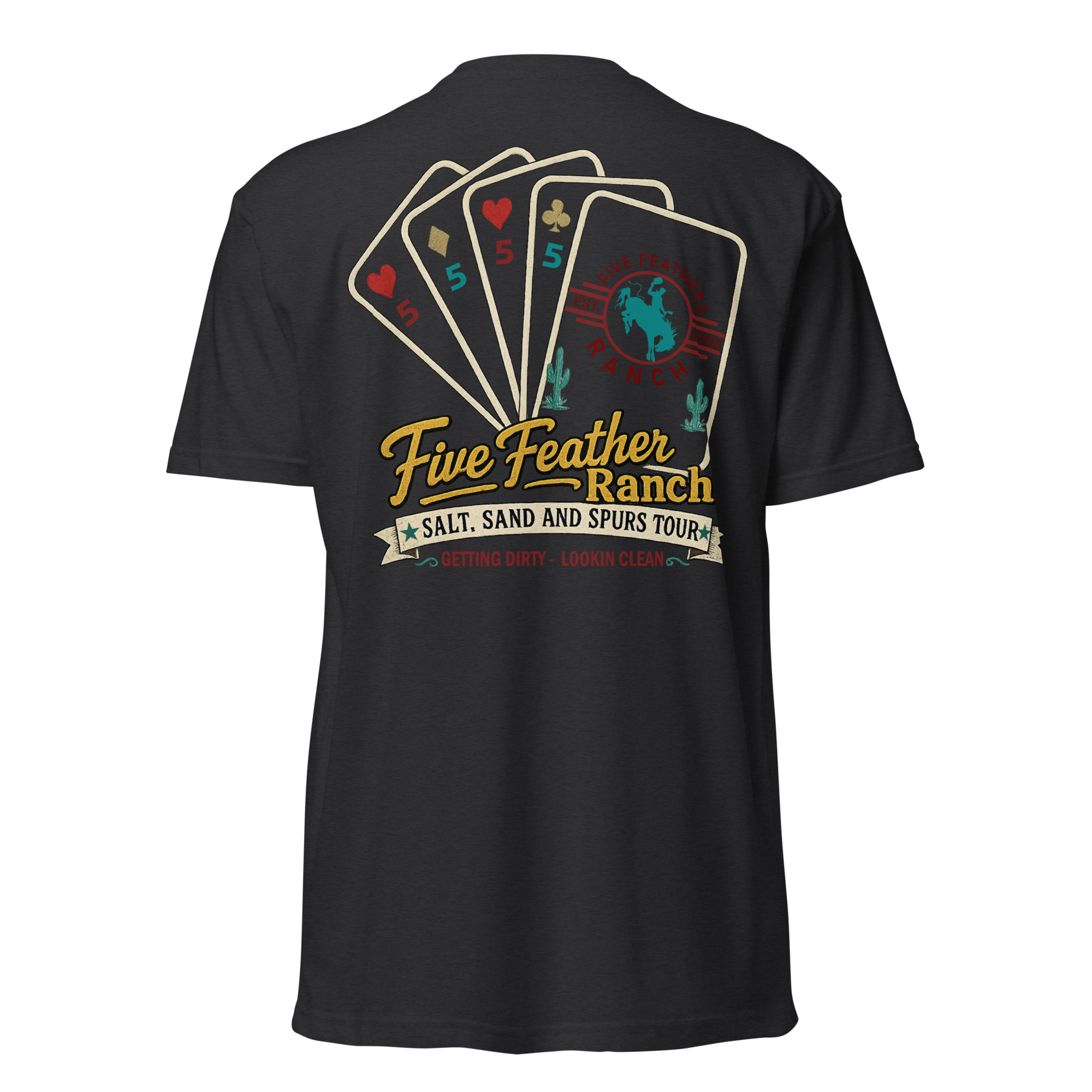 FFR Unisex Salt, Sand and Spurs Fitted T-Shirt