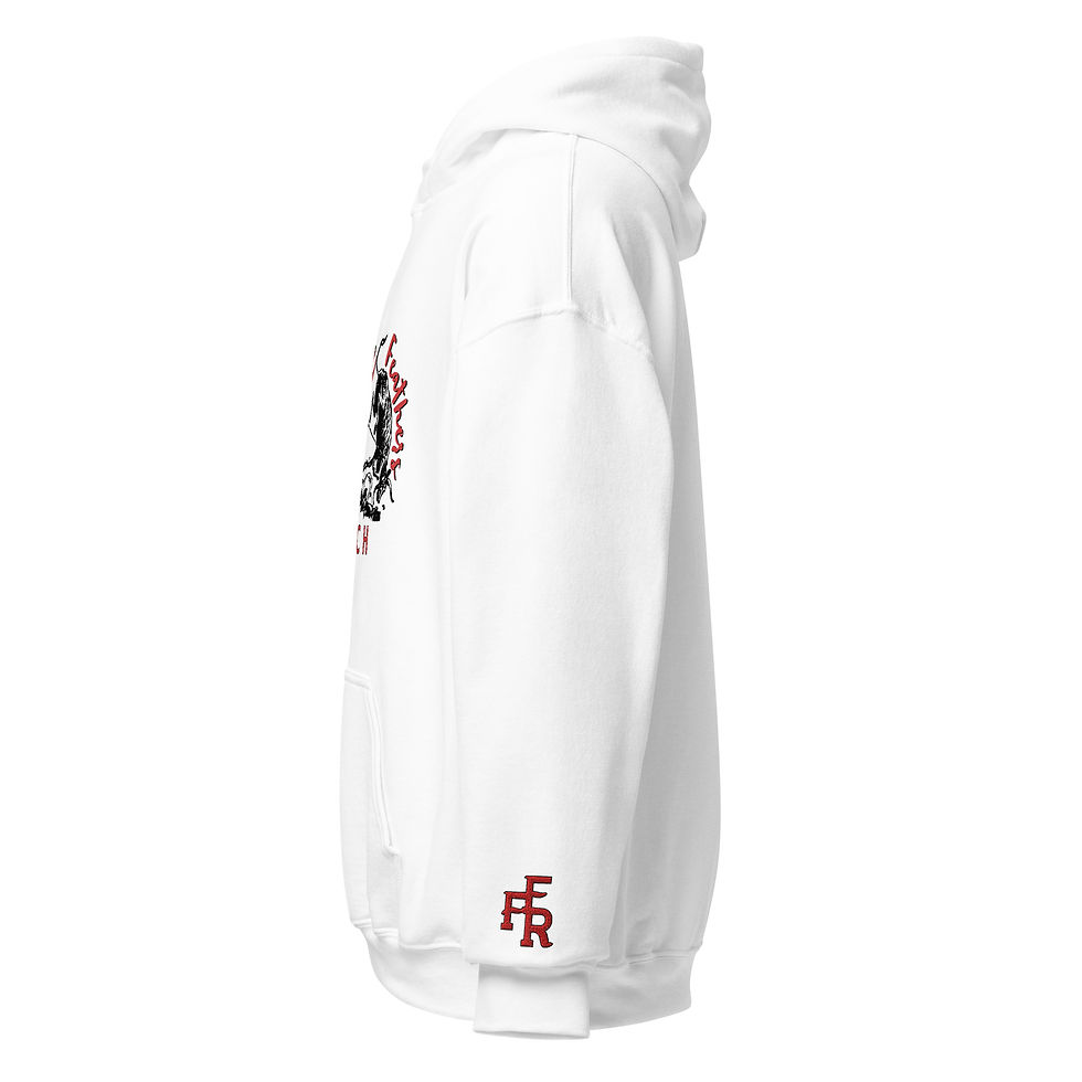Thumbnail: FFR Unisex Trip Em Hoodie Red and Blk