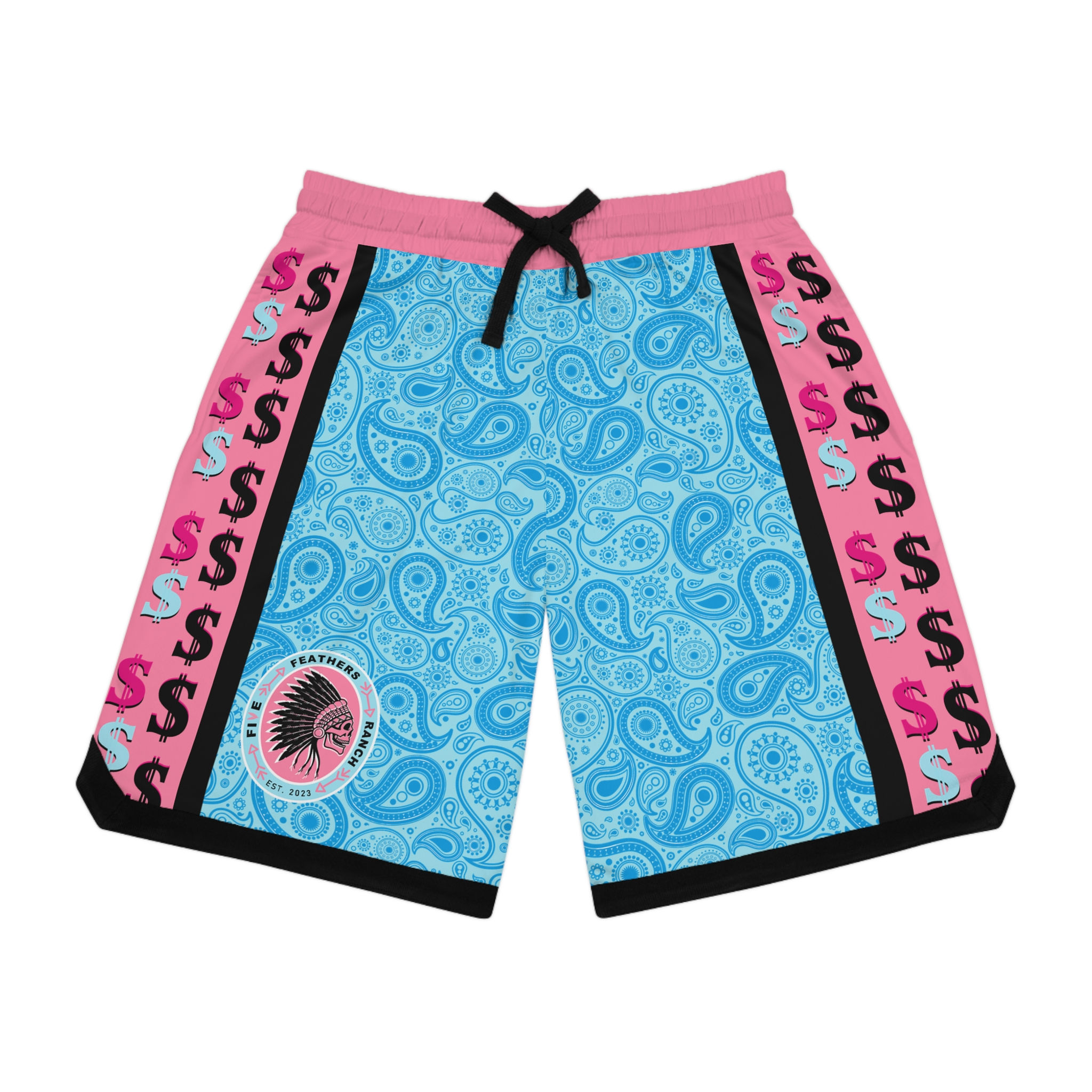 FFR Blue Paisley Money Bullfighter Trunks