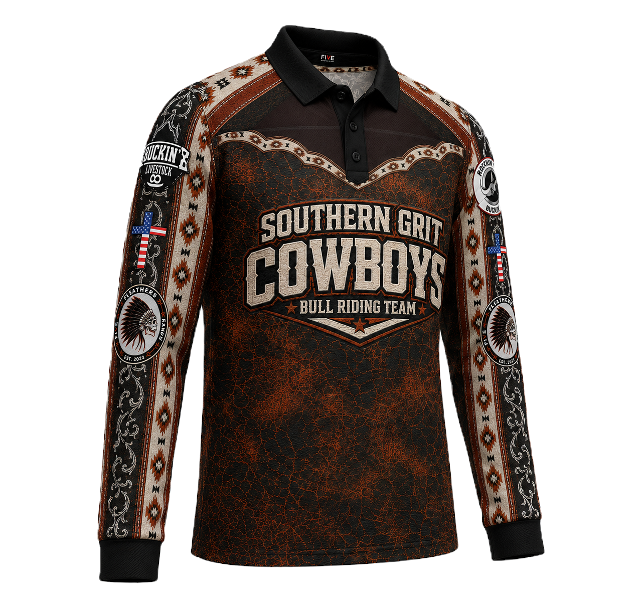 FFR Custom Bull Rider Jerseys - SCG Clay Taylor