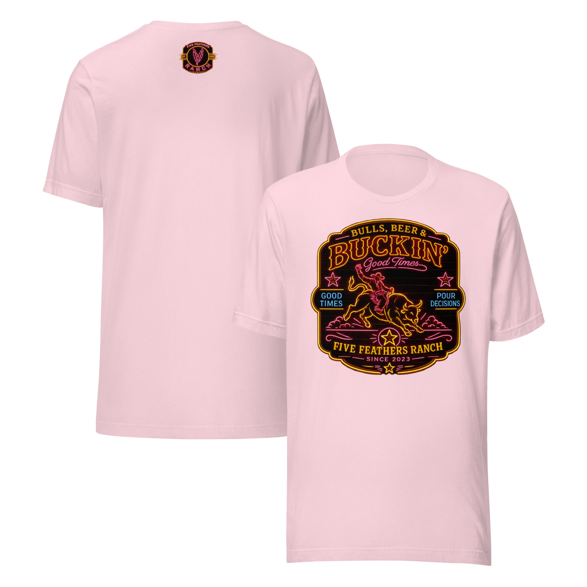 FFR Unisex Neon Moon "Bulls & Beer" T-Shirt