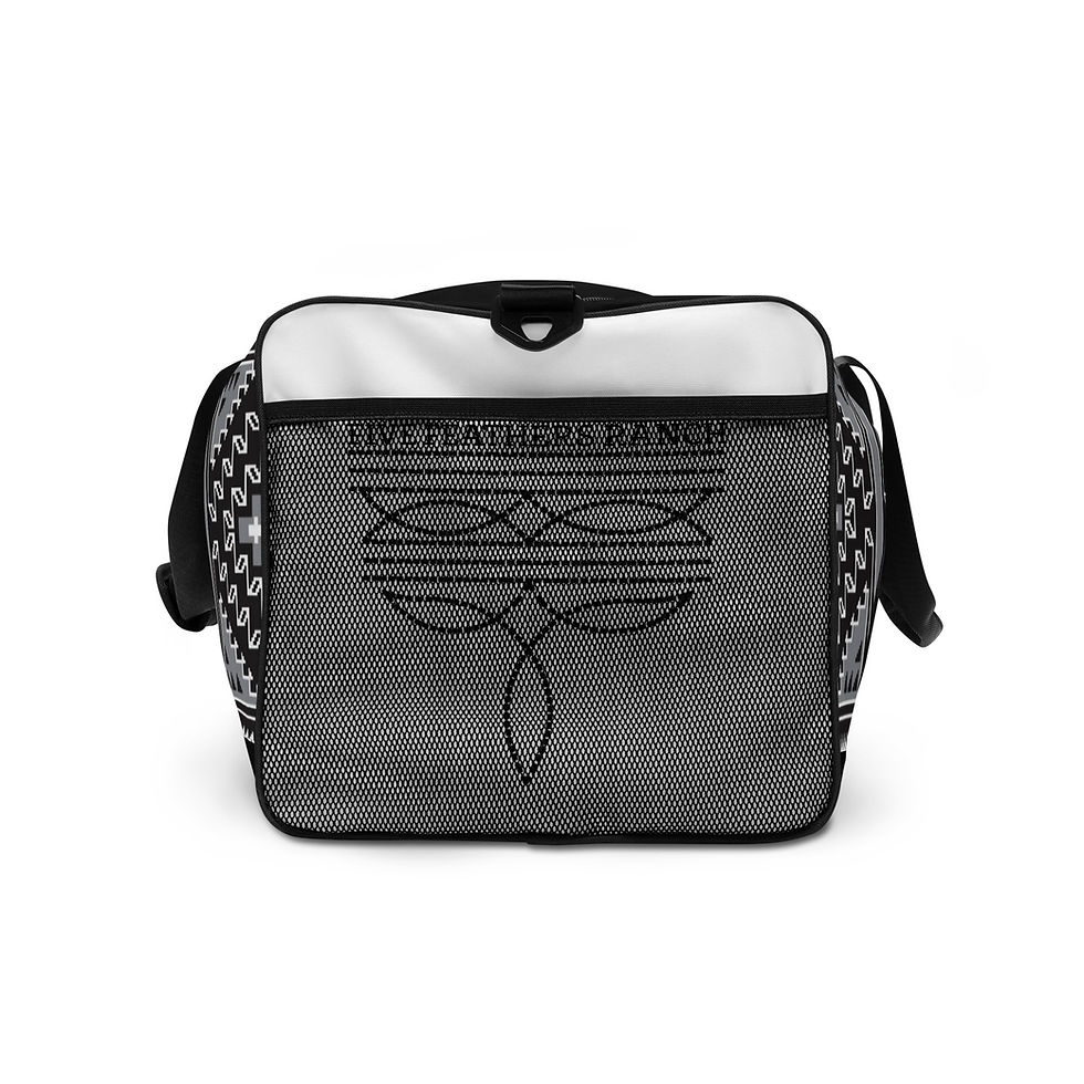 Thumbnail: FFR Grey Navajo Blanket Duffle Bag