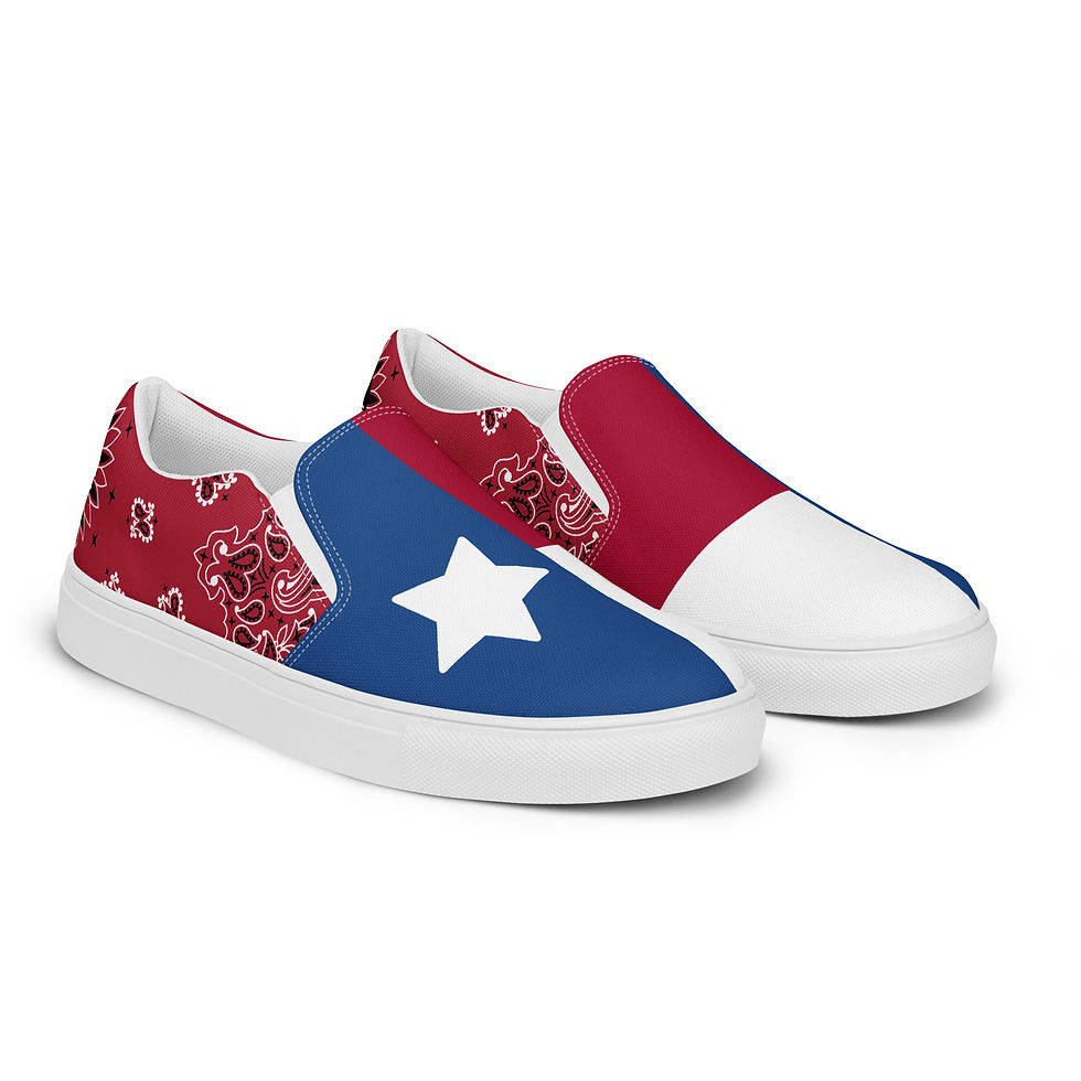 Thumbnail: FFR Men’s Texas Flag Slip-On Ranch Shoes