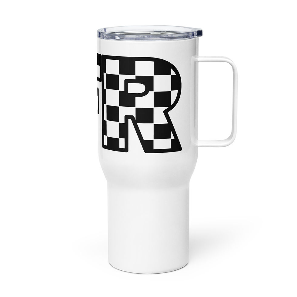 Thumbnail: FFR Checkered Travel Mug with a Handle