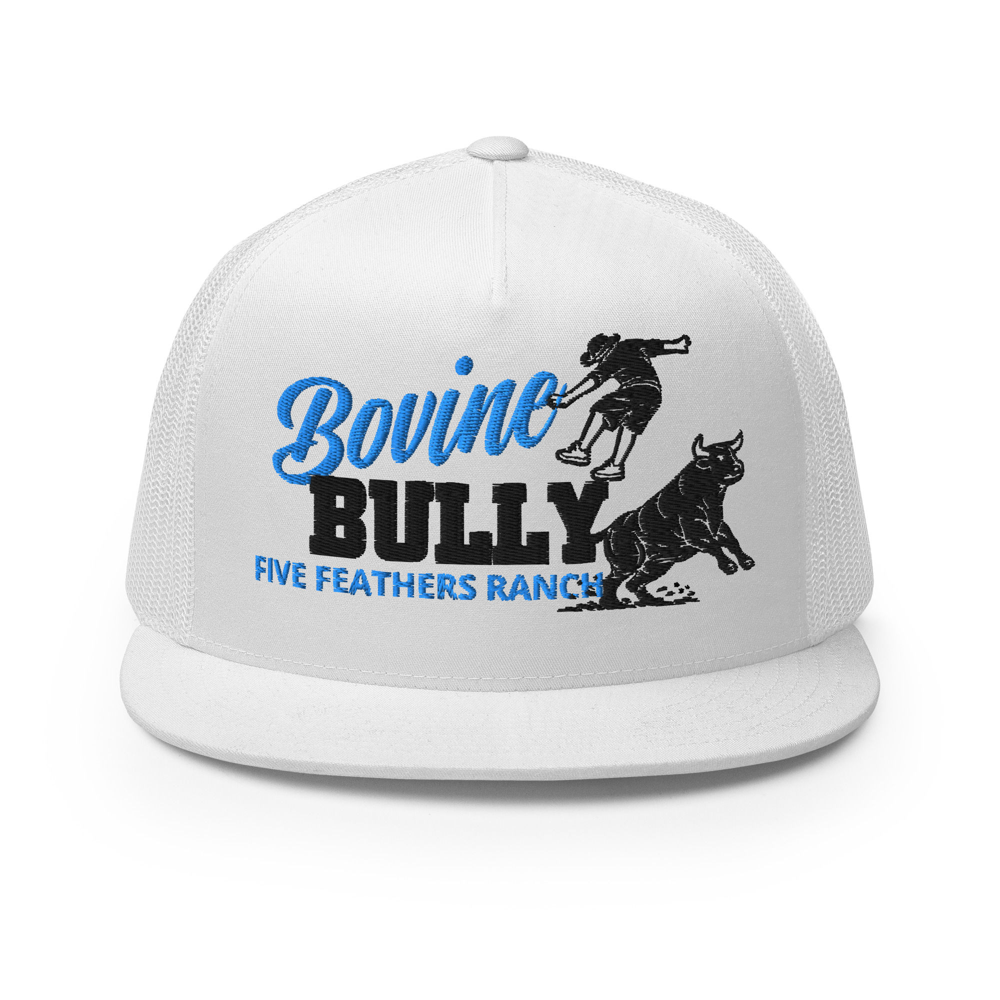 FFR Bovine Bully Blue & Black Trucker Cap