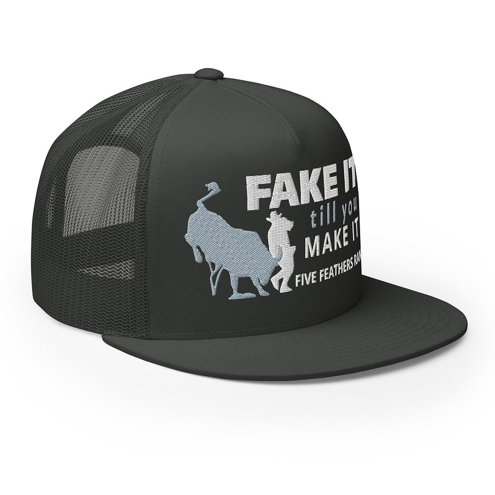Thumbnail: Trucker Cap-Fake It-Black, Navy, Grey