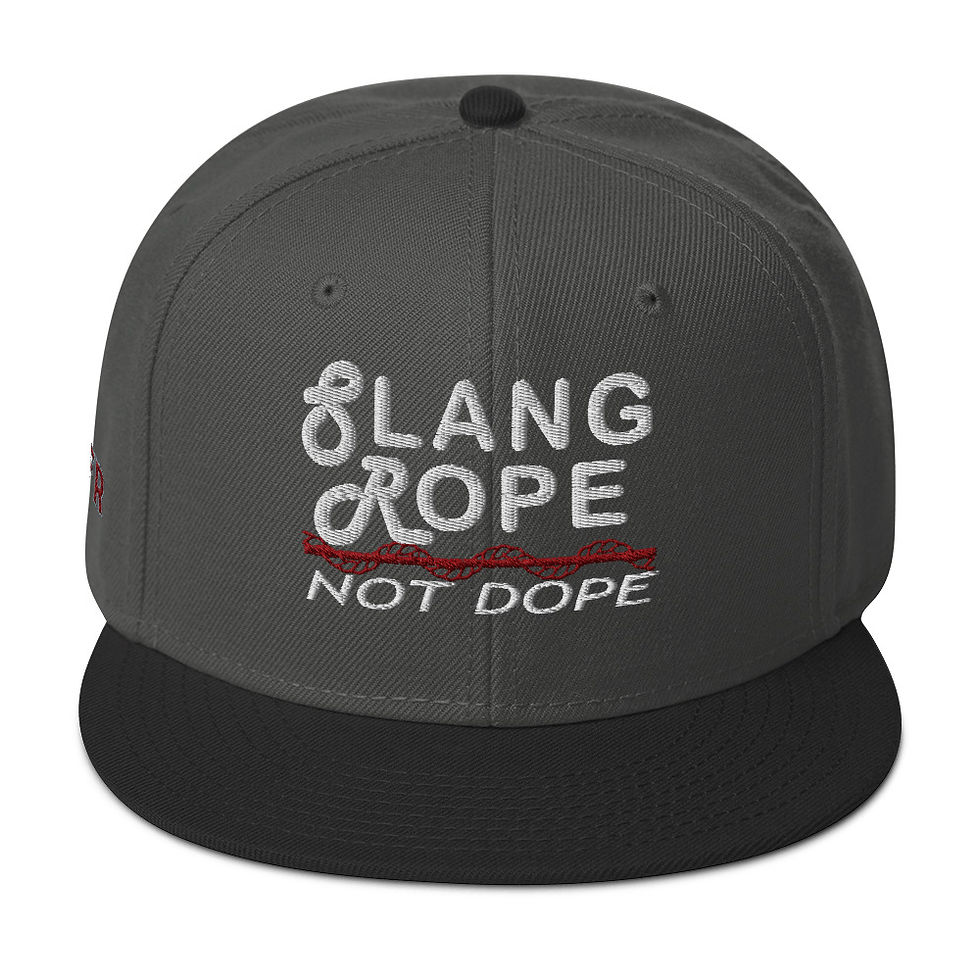 FFR Slang Rope Grey Snapback Hat