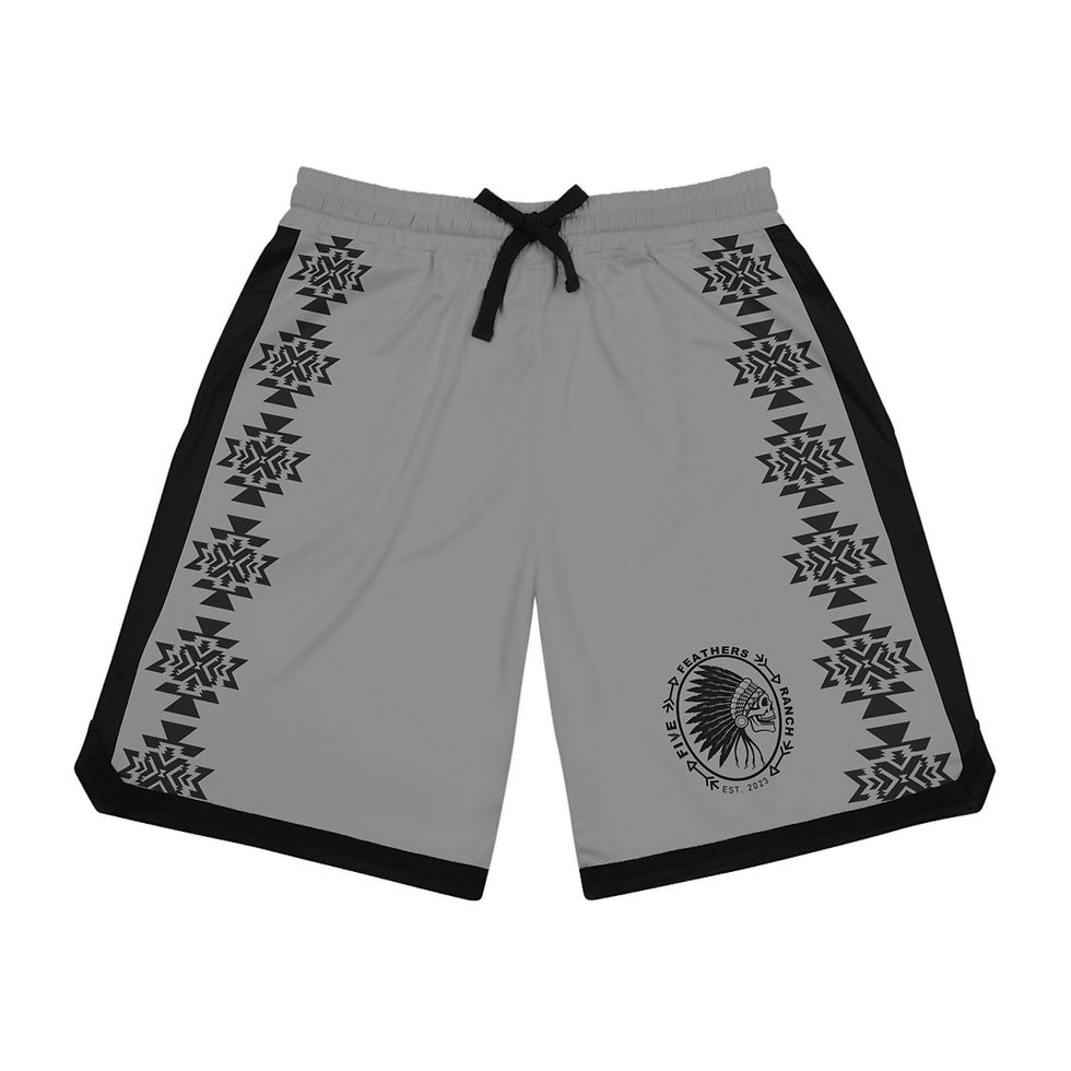 FFR Grey & Black Aztec Bullfighter Trunks