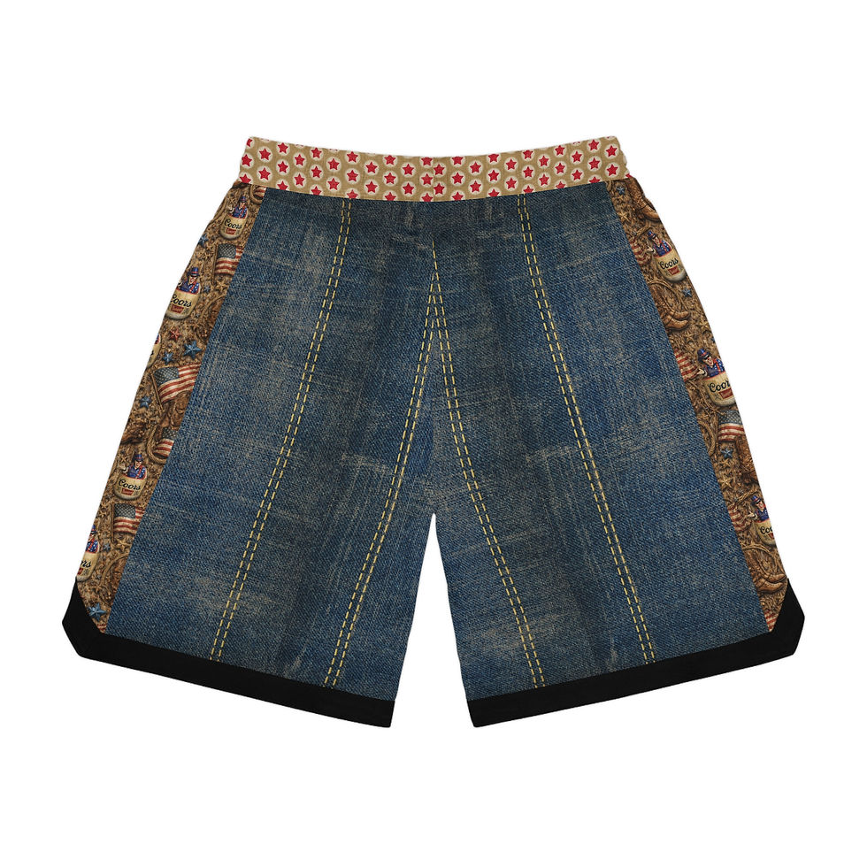 Thumbnail: FFR Rustic Patriotic Bullfighter Trunks John "Lefty" Kee