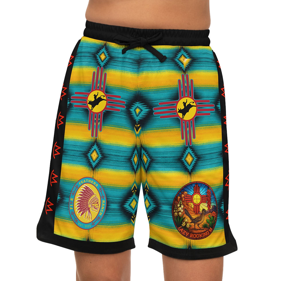 Thumbnail: Customized Bullfighter Trunks-9" Inseam-McCloud (Diego) New Mexico Inspired