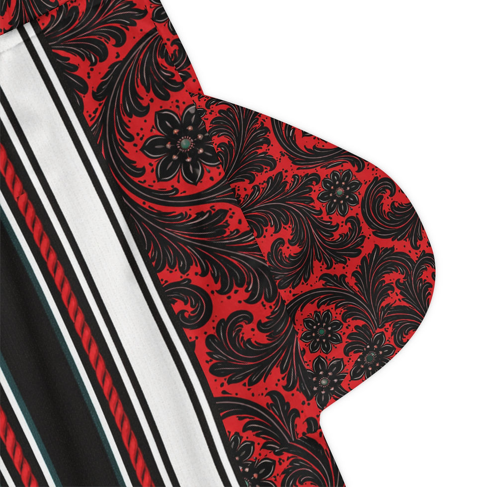 Thumbnail: FFR Custom Bullfighting Trunks Stripes and Red Leather BLANK