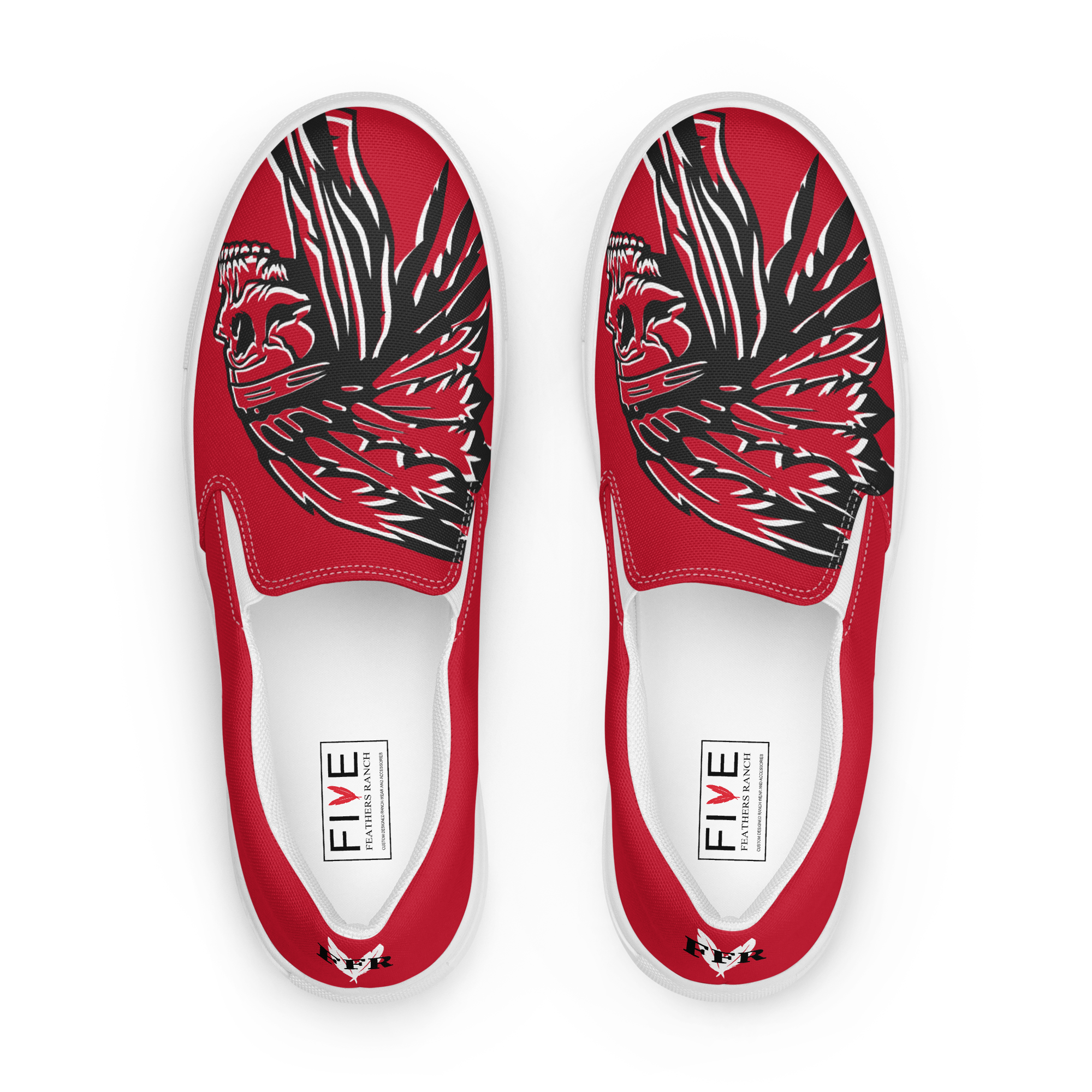 FFR Men's  Indian Skull Slip-On Ranch Shoes