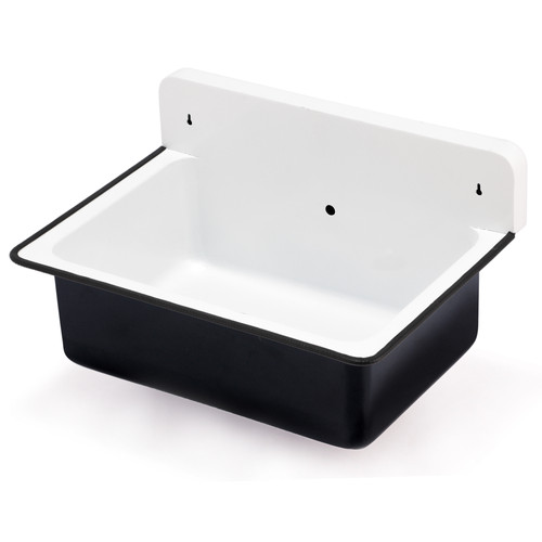 Nantucket Sinks USA NS-ACBS20OF-BLKW Iron Powder Coated Single