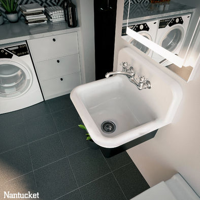 19.5” x 17.75" Victorian Bathroom | Utility Room sink