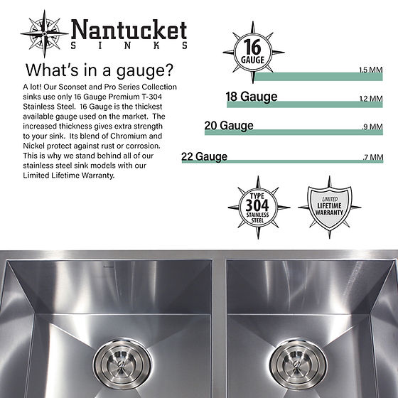 ZR3322-S-16 | Nantucket Sinks USA