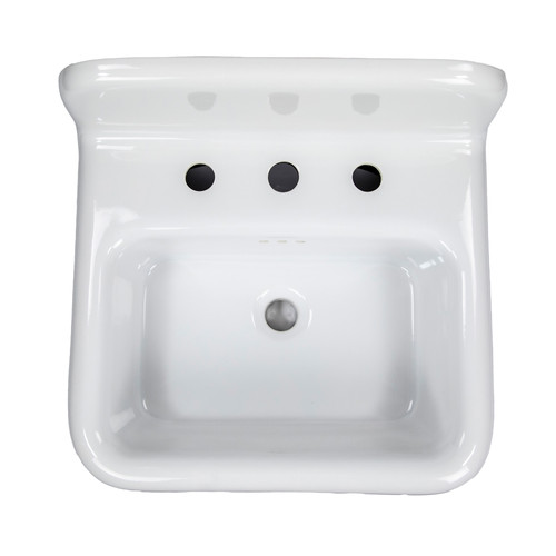 NS-VCDM20-BLK | Nantucket Sinks Victorian Era Black Bathroom Sink