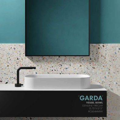 24” x 15” Fireclay Bathroom Sink