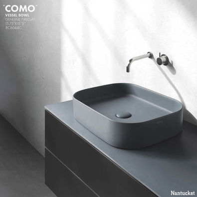 24” x 15” Fireclay bathroom sink